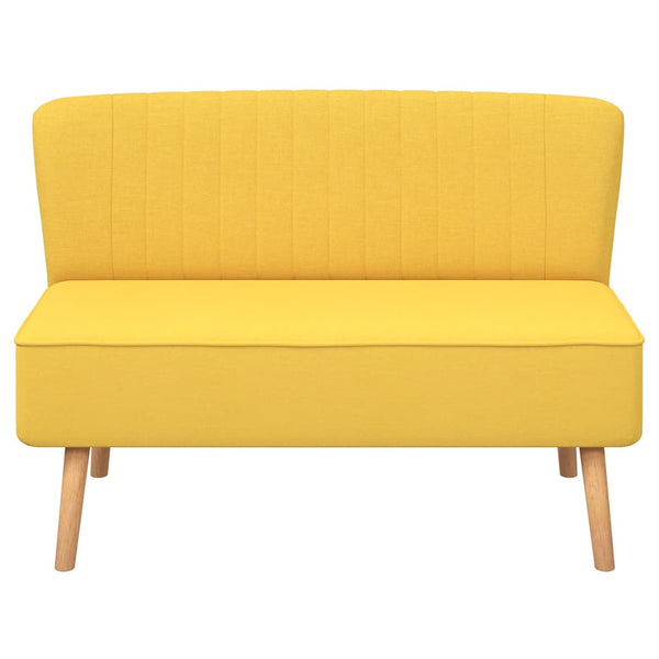 vidaXL Sofa Fabric 117x55.5x77 Yellow