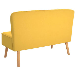 vidaXL Sofa Fabric 117x55.5x77 Yellow