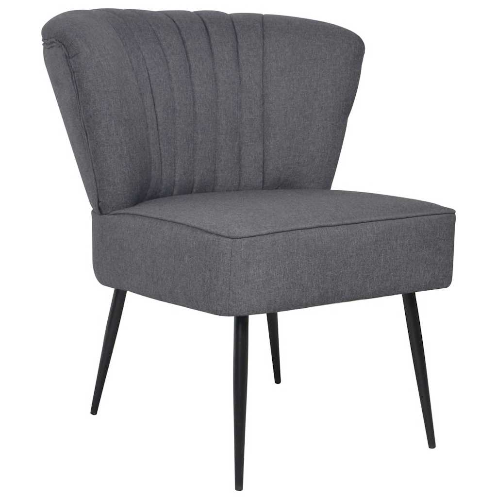 vidaXL Cocktail Armchair Dark Grey Fabric