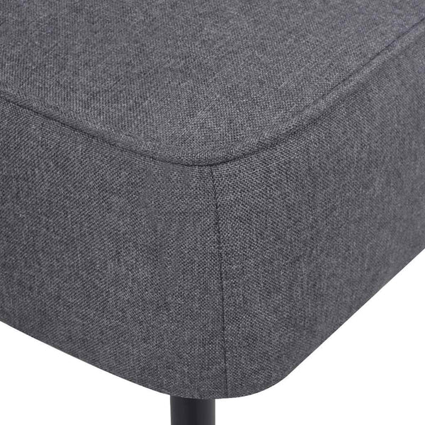 vidaXL Cocktail Armchair Dark Grey Fabric
