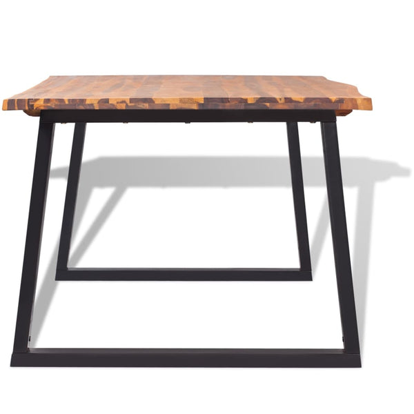 vidaXL Dining Table Solid Acacia Wood 200x90 cm