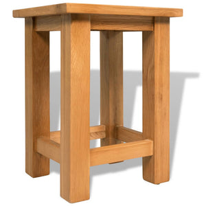 vidaXL Side Table 27x24x37 cm Solid Oak Wood