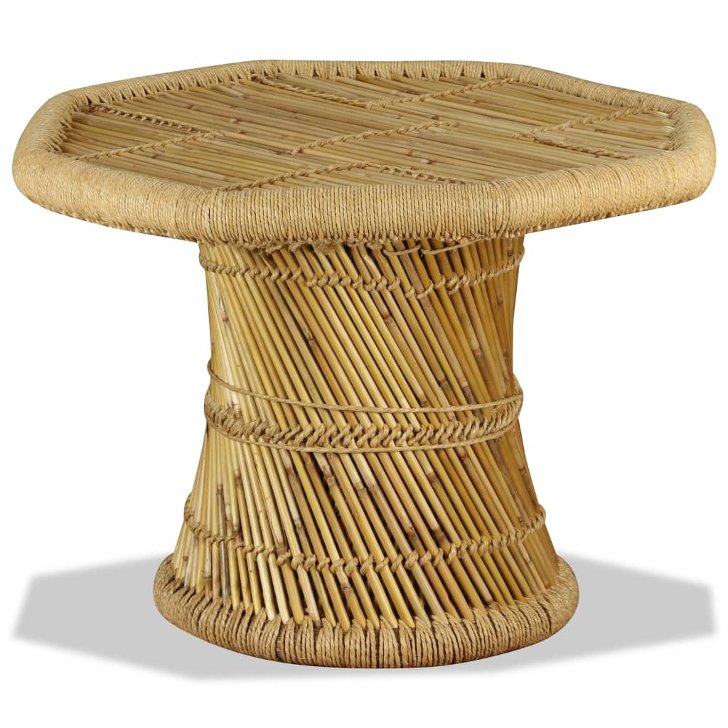 vidaXL Octagonal Bamboo Coffee Table 60x60x45 cm