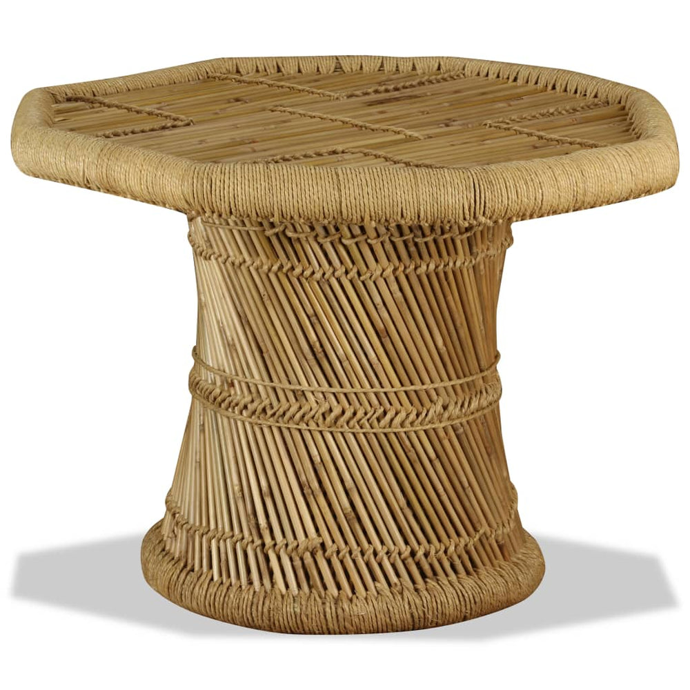 vidaXL Octagonal Bamboo Coffee Table 60x60x45 cm