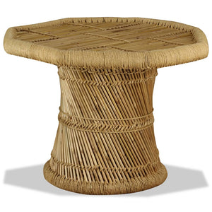 vidaXL Octagonal Bamboo Coffee Table 60x60x45 cm