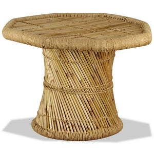 vidaXL Octagonal Bamboo Coffee Table 60x60x45 cm