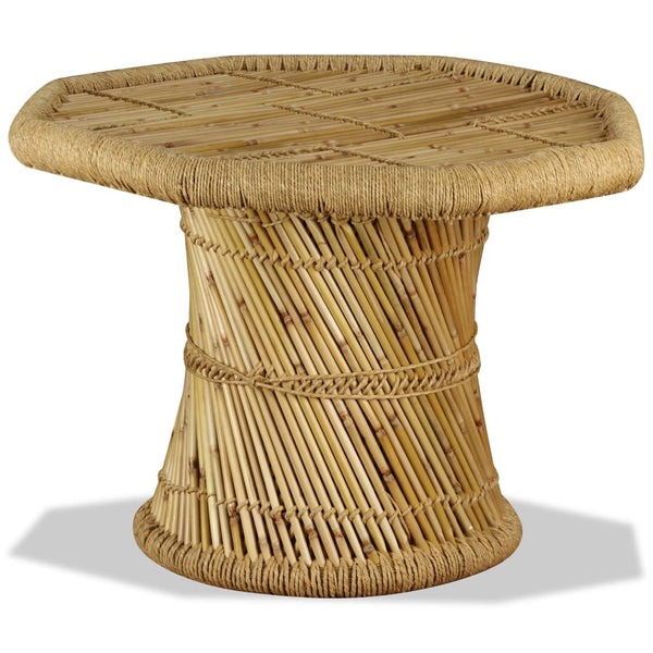 vidaXL Octagonal Bamboo Coffee Table 60x60x45 cm