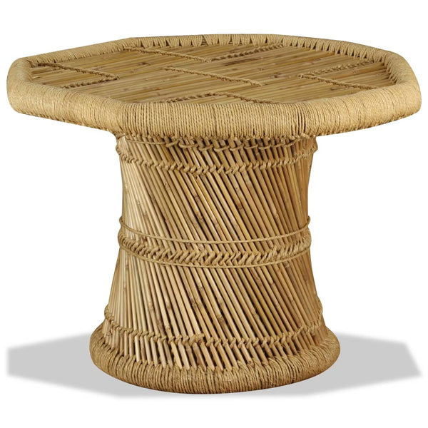 vidaXL Octagonal Bamboo Coffee Table 60x60x45 cm
