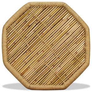 vidaXL Octagonal Bamboo Coffee Table 60x60x45 cm