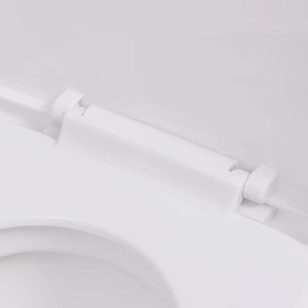 vidaXL Wall-Mounted Toilet Ceramic White