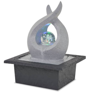 vidaXL Indoor Fountain with LED Polyresin