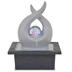 vidaXL Indoor Fountain with LED Polyresin