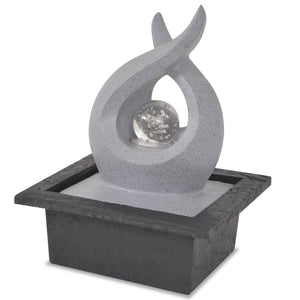 vidaXL Indoor Fountain with LED Polyresin