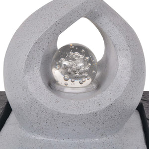 vidaXL Indoor Fountain with LED Polyresin
