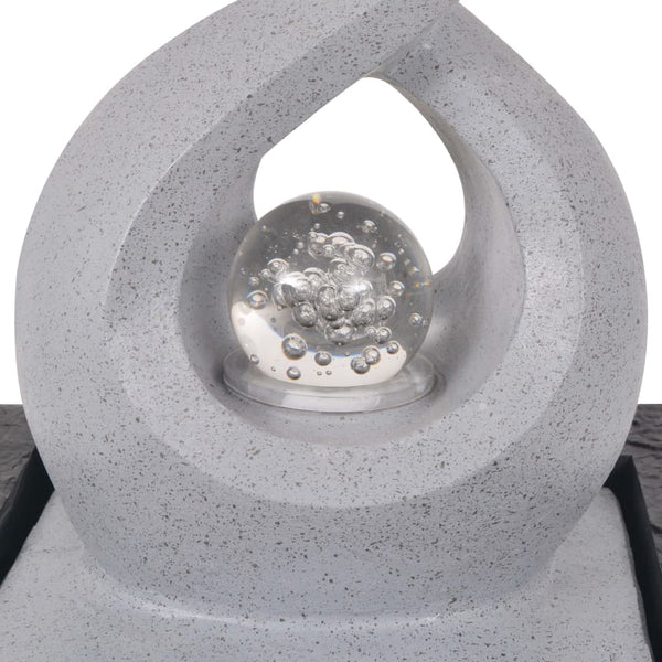 vidaXL Indoor Fountain with LED Polyresin