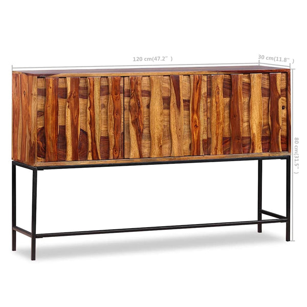 vidaXL Sideboard Solid Acacia Wood 120x30x80 cm