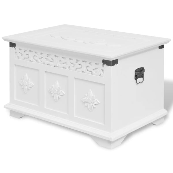 vidaXL Storage Chest 2 pcs White