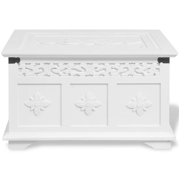 vidaXL Storage Chest 2 pcs White