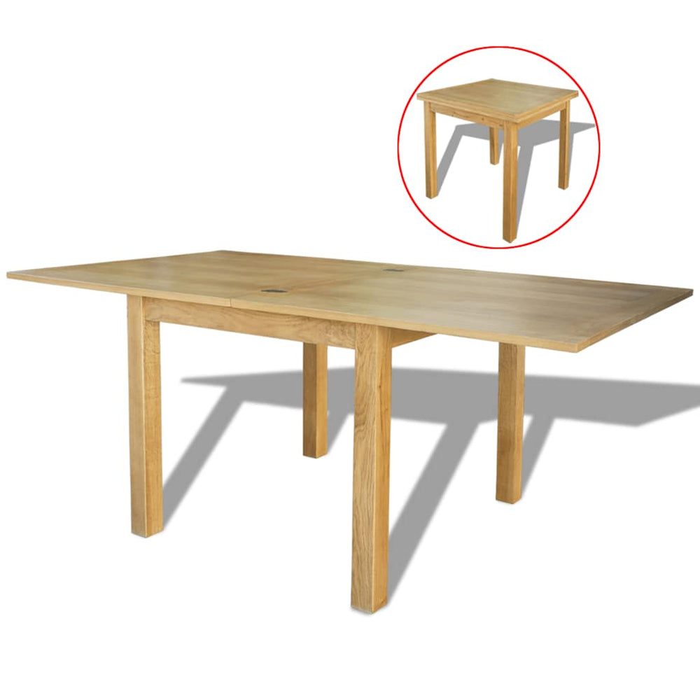 vidaXL Extendable Dining Table Oak Wood 170x85x75 cm