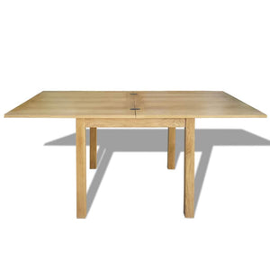 vidaXL Extendable Dining Table Oak Wood 170x85x75 cm