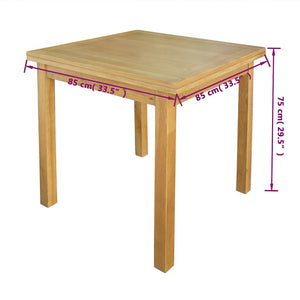 vidaXL Extendable Dining Table Oak Wood 170x85x75 cm