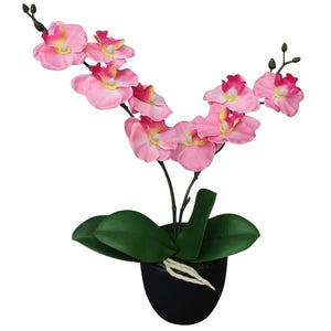 vidaXL Artificial Orchid with Pot 30 cm Pink