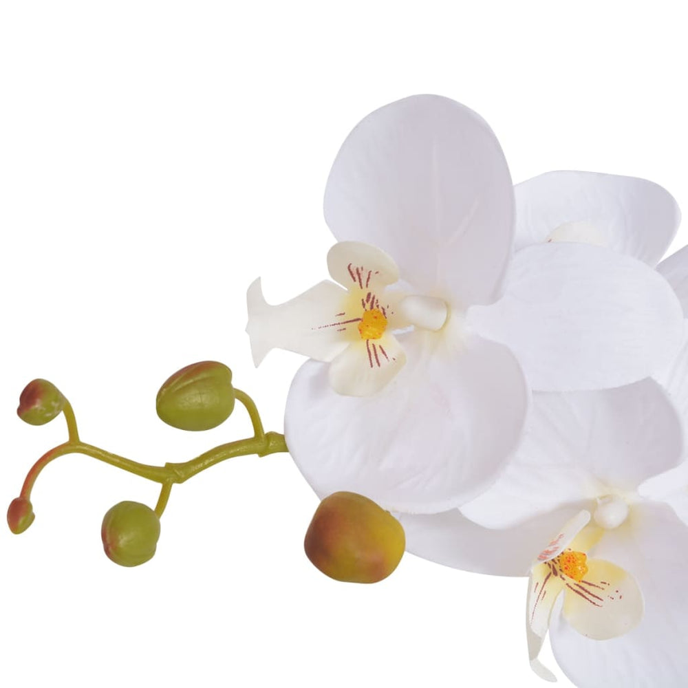 vidaXL Artificial Orchid with Pot 65 cm White