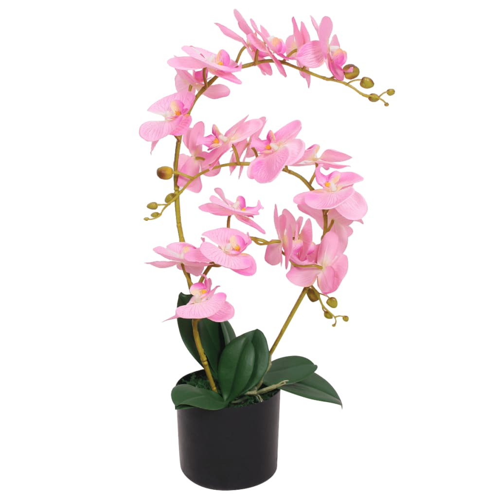 vidaXL Artificial Orchid with Pot 65 cm Pink