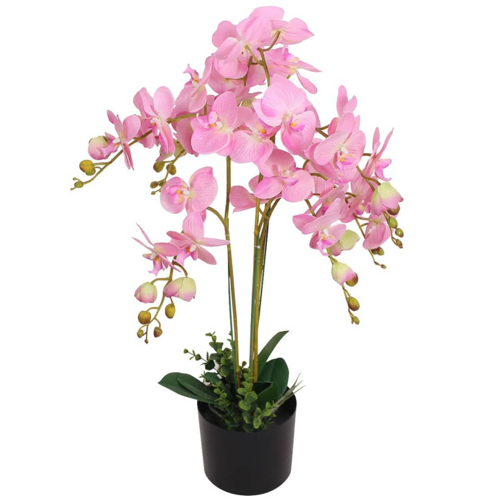 vidaXL Artificial Orchid with Pot 75 cm Pink