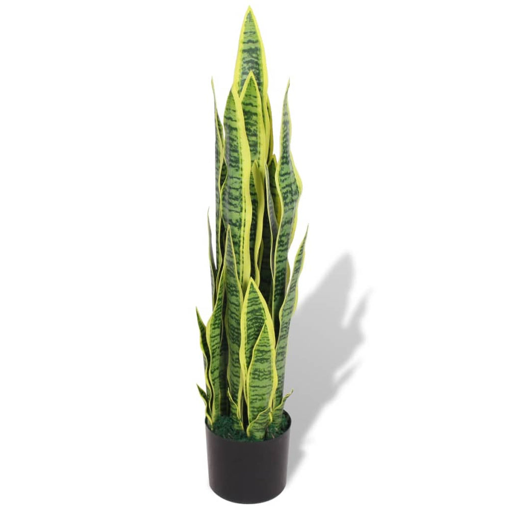 vidaXL Artificial Sansevieria Snake Plant with Pot 90 cm Green