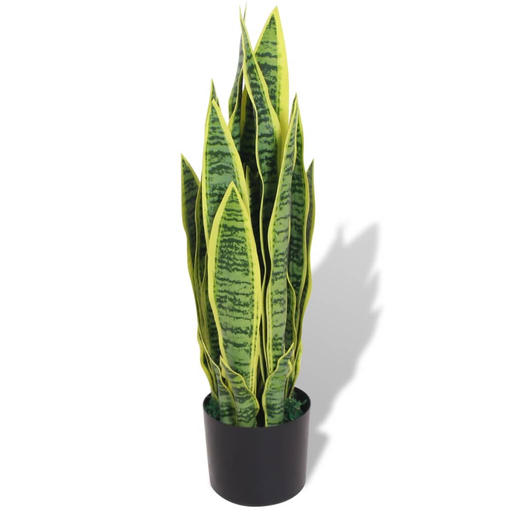 vidaXL Artificial Sansevieria Snake Plant with Pot 65 cm Green