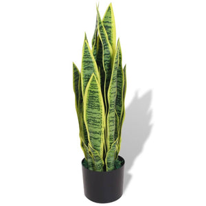 vidaXL Artificial Sansevieria Snake Plant with Pot 65 cm Green