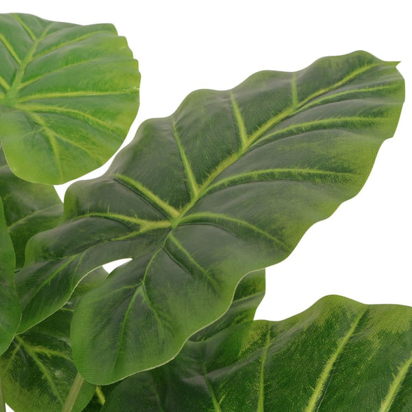 vidaXL Artificial Taro Plant with Pot 85 cm Green
