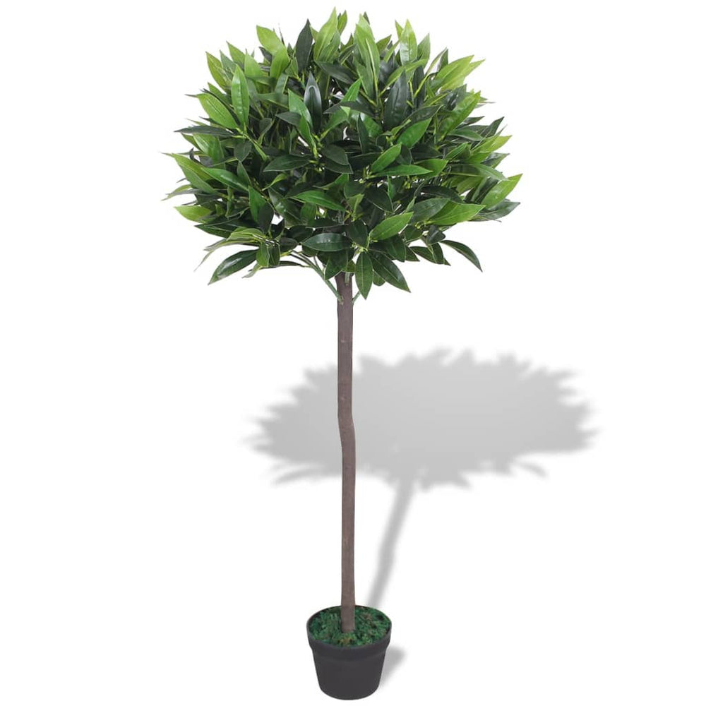 vidaXL Artificial Laurel Tree with Pot 125 cm Green