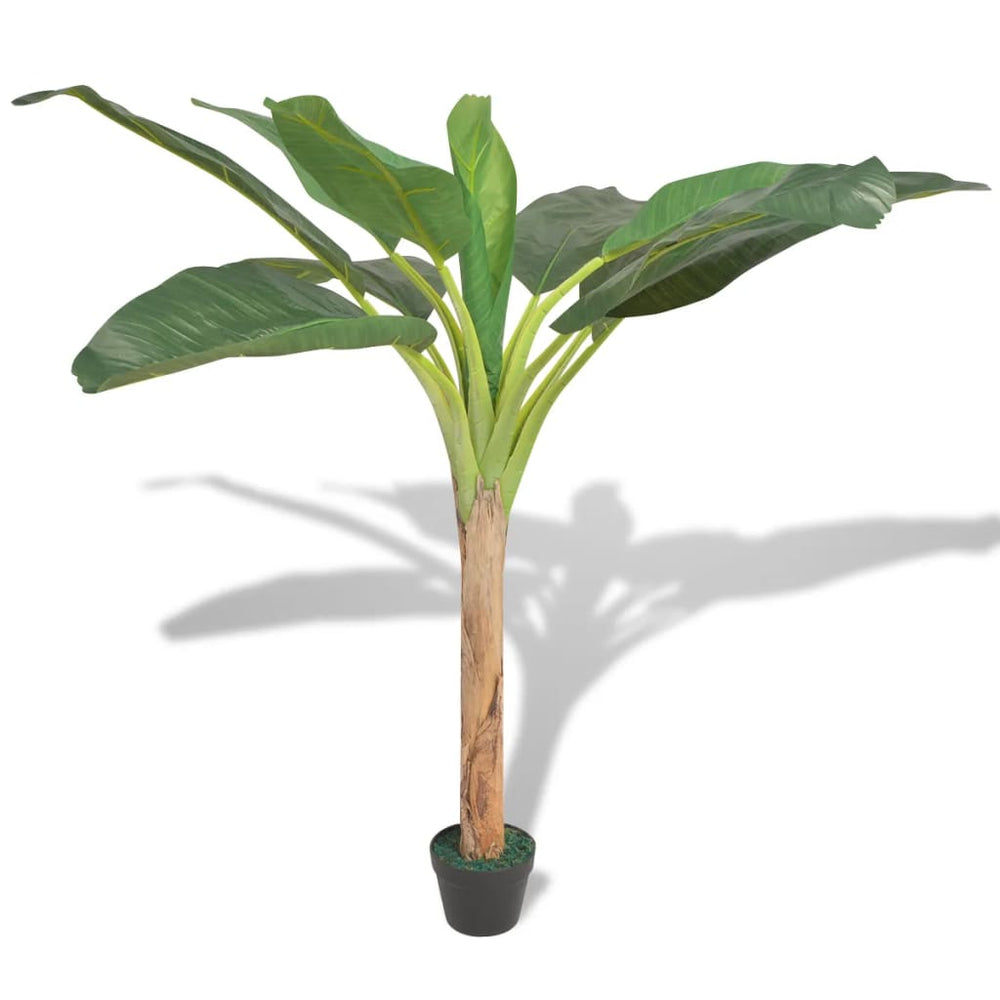 vidaXL Artificial Banana Tree with Pot 150 cm Green