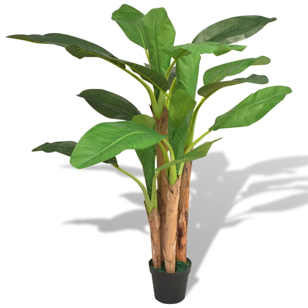 vidaXL Artificial Banana Tree with Pot 175 cm Green
