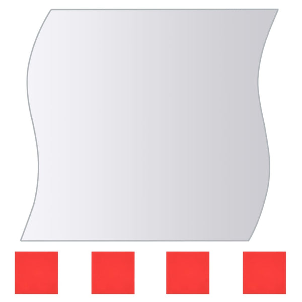 vidaXL 8-piece Mirror Tile Set Various Shapes Glass
