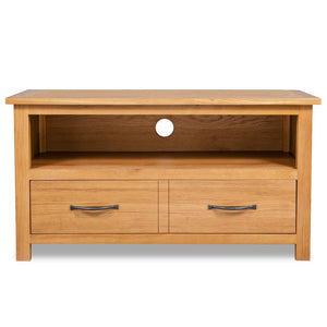 vidaXL TV Cabinet 90x35x48 cm Solid Oak Wood