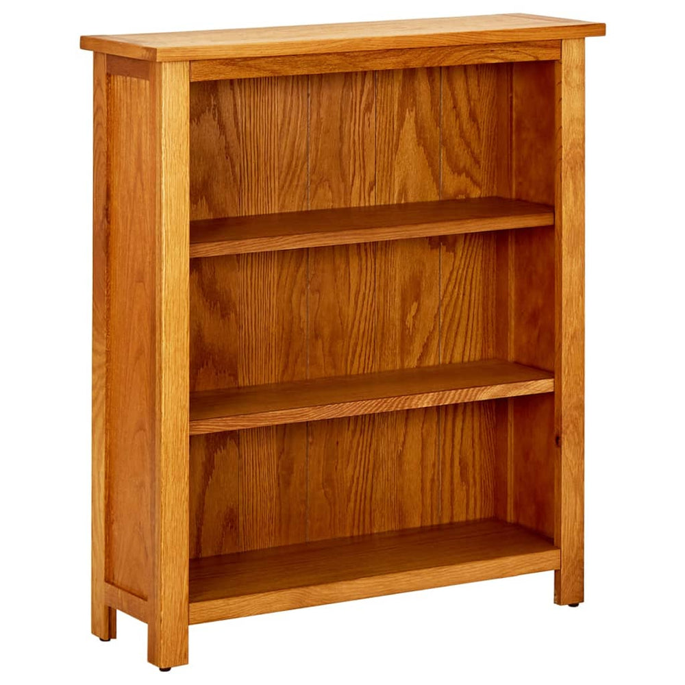 vidaXL Bookshelf 3 Compartments 70x22.5x82 cm Solid Oak