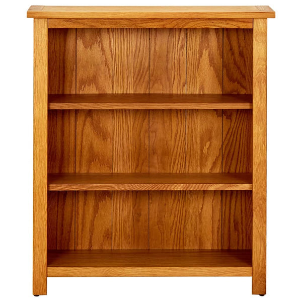 vidaXL Bookshelf 3 Compartments 70x22.5x82 cm Solid Oak