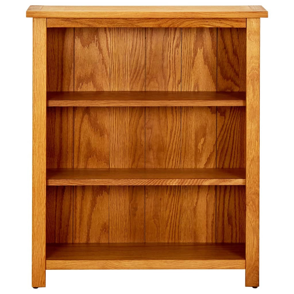 vidaXL Bookshelf 3 Compartments 70x22.5x82 cm Solid Oak