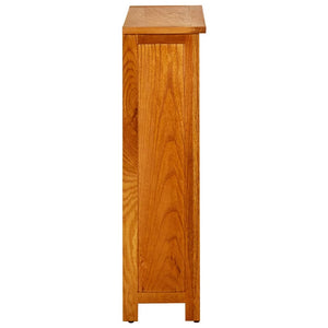 vidaXL Bookshelf 3 Compartments 70x22.5x82 cm Solid Oak