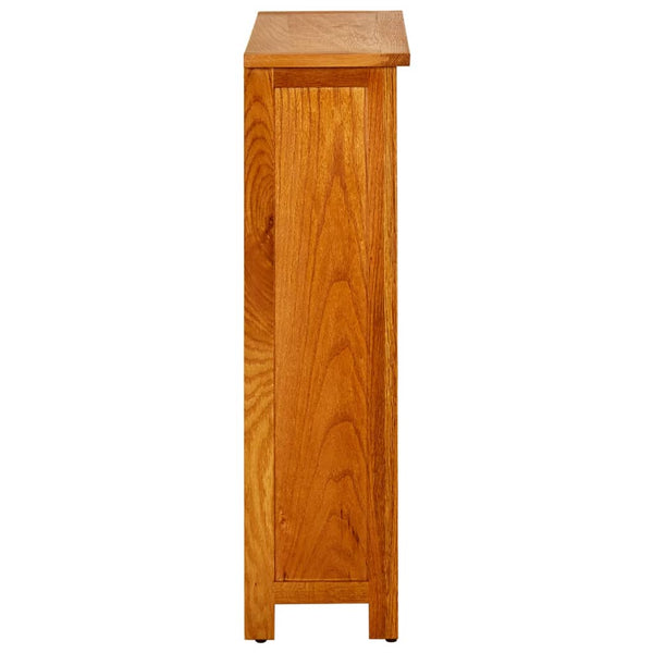 vidaXL Bookshelf 3 Compartments 70x22.5x82 cm Solid Oak