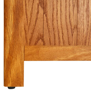 vidaXL Bookshelf 3 Compartments 70x22.5x82 cm Solid Oak