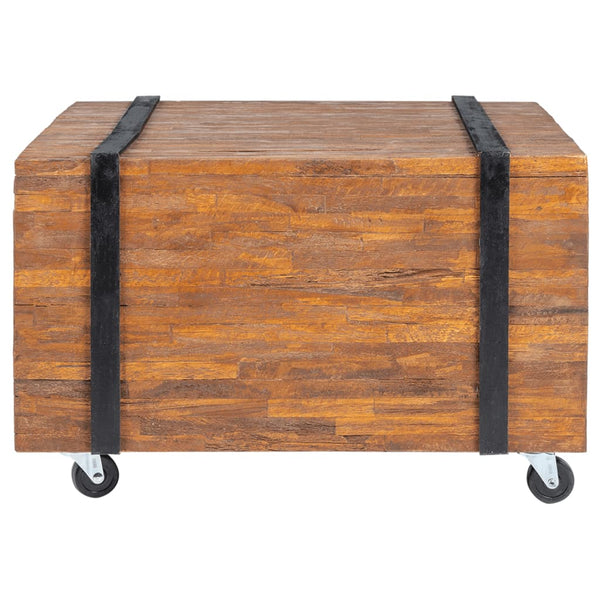 vidaXL Teak Side Table 60x60x38 cm