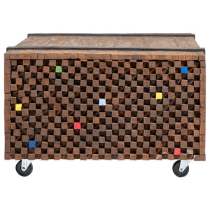 vidaXL Teak Side Table 60x60x38 cm