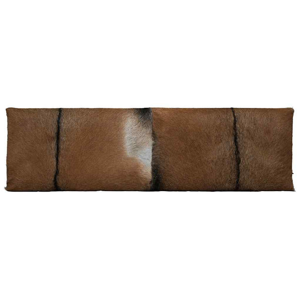 vidaXL Goat Leather Teak Bench