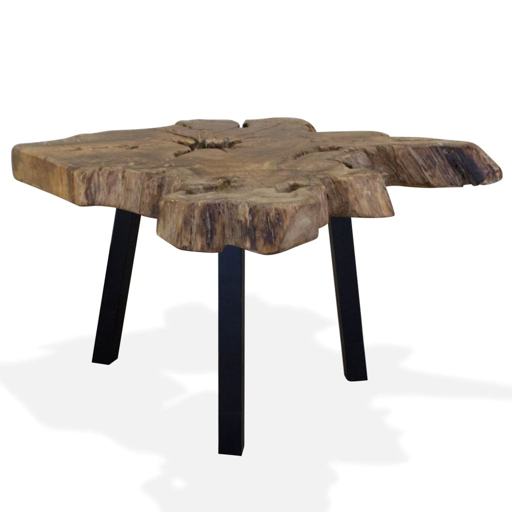 vidaXL Coffee Table Solid Teak Wood 80x70x38 cm