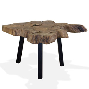 vidaXL Coffee Table Solid Teak Wood 80x70x38 cm