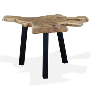 vidaXL Coffee Table Solid Teak Wood 80x70x38 cm